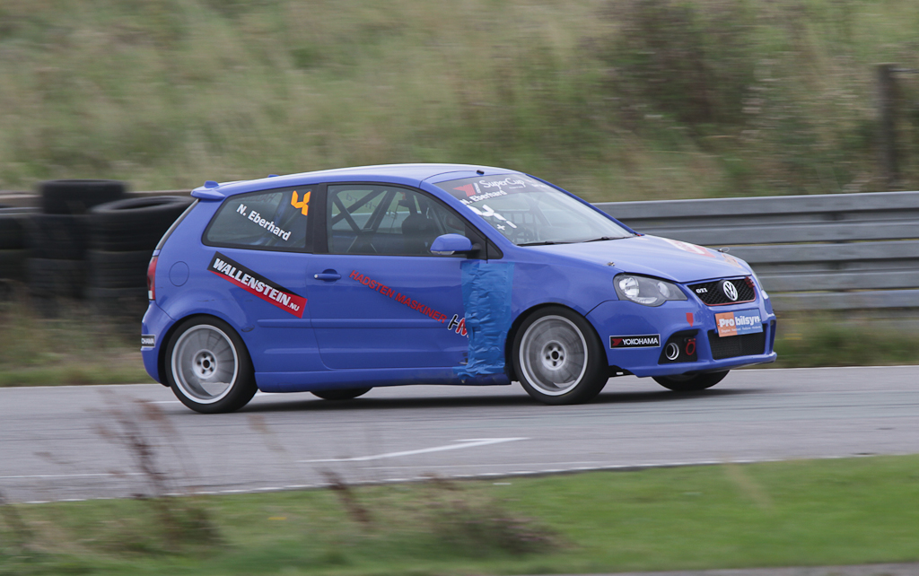 Nicolai Eberhard i sin VW Polo GTI
(Foto: Motorsporten.dk)